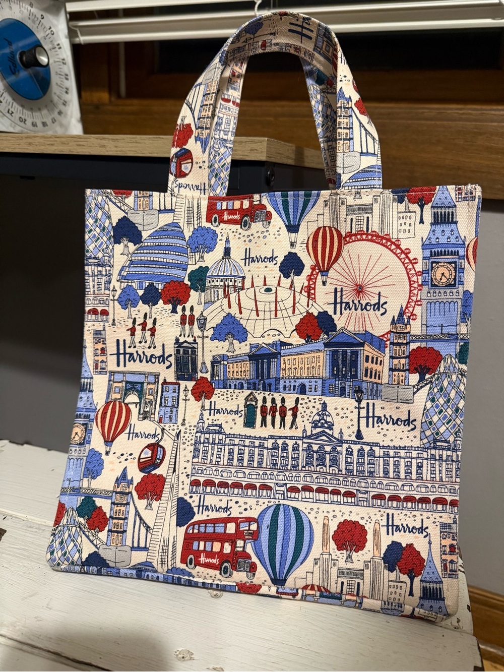 Harrods Shopping Tote Bag 10x10